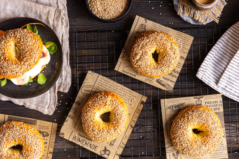 Original New York-Style Bagel aus Hefeteig