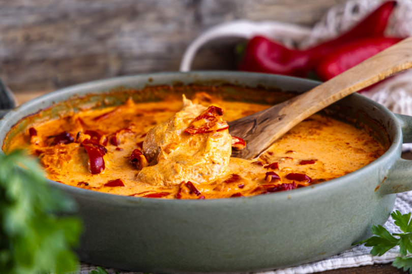 Paprika-Sahne-Hähnchen