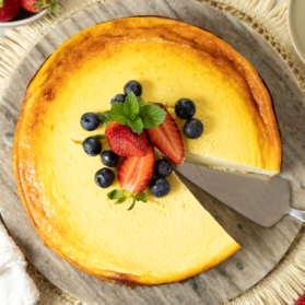 Low Carb Protein-Käsekuchen mit Magerquark