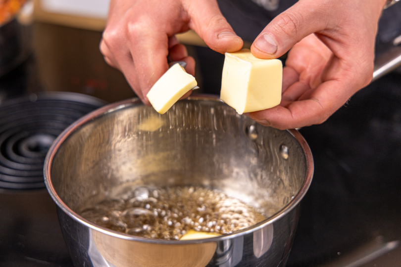 Butter dazugeben