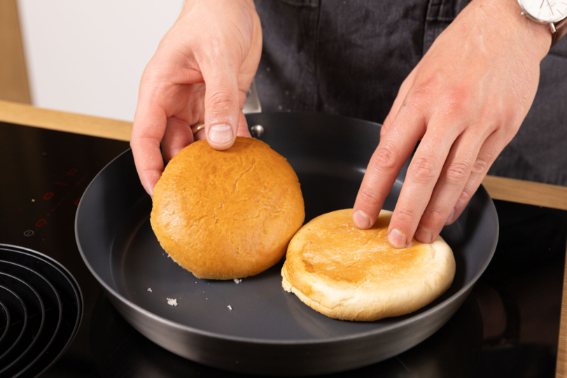 Brötchen anrösten