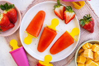 Strawberry-Mango-Eis top down