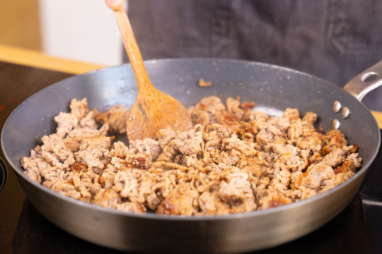 Überbackene Pfannkuchenrollen aus dem Ofen