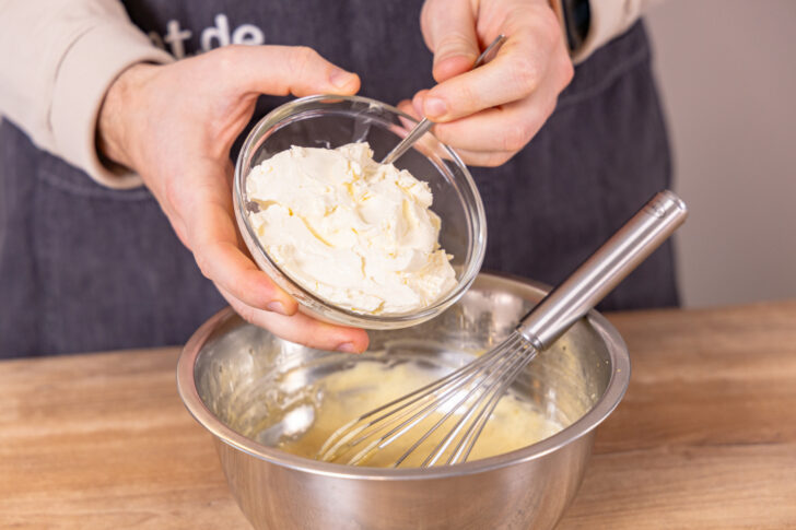 Mascarpone dazugeben