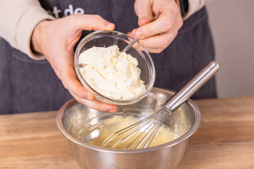 Mascarpone dazugeben