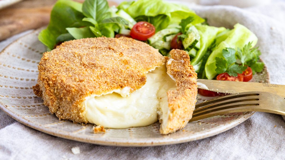 Knuspriger Camembert aus der Heißluftfritteuse