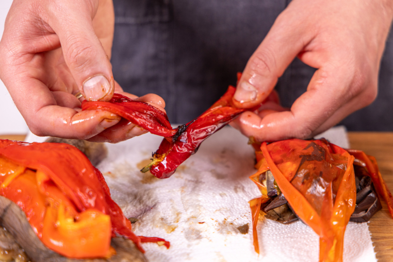 Paprika häuten