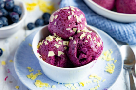 Blaubeereis selber machen.