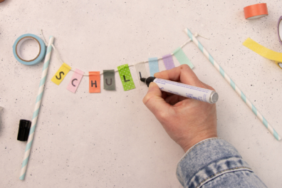 Washi-Tape beschriften