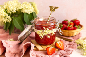 Erdbeer-Holunder Marmelade