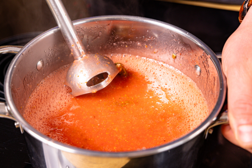 fertig pürierte Erdbeer-Holunder Marmelade