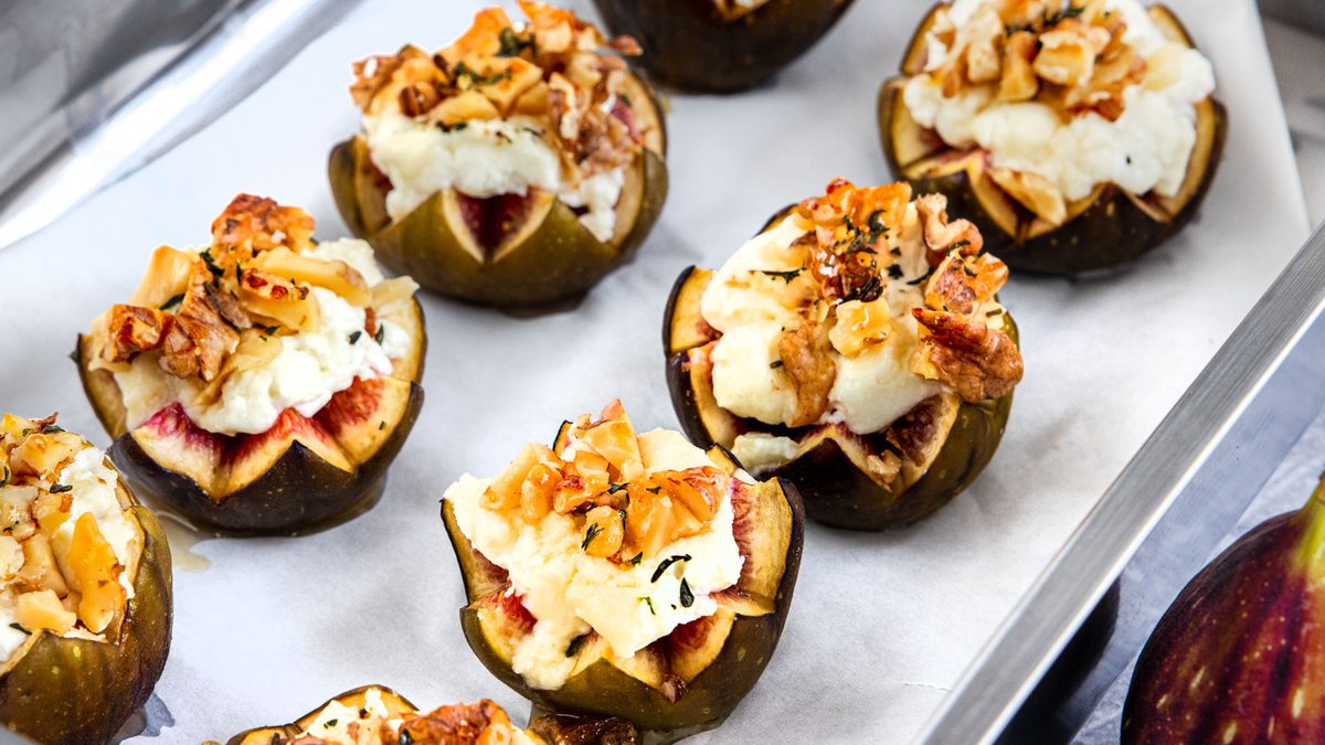 Feigen mit Ziegenkäse