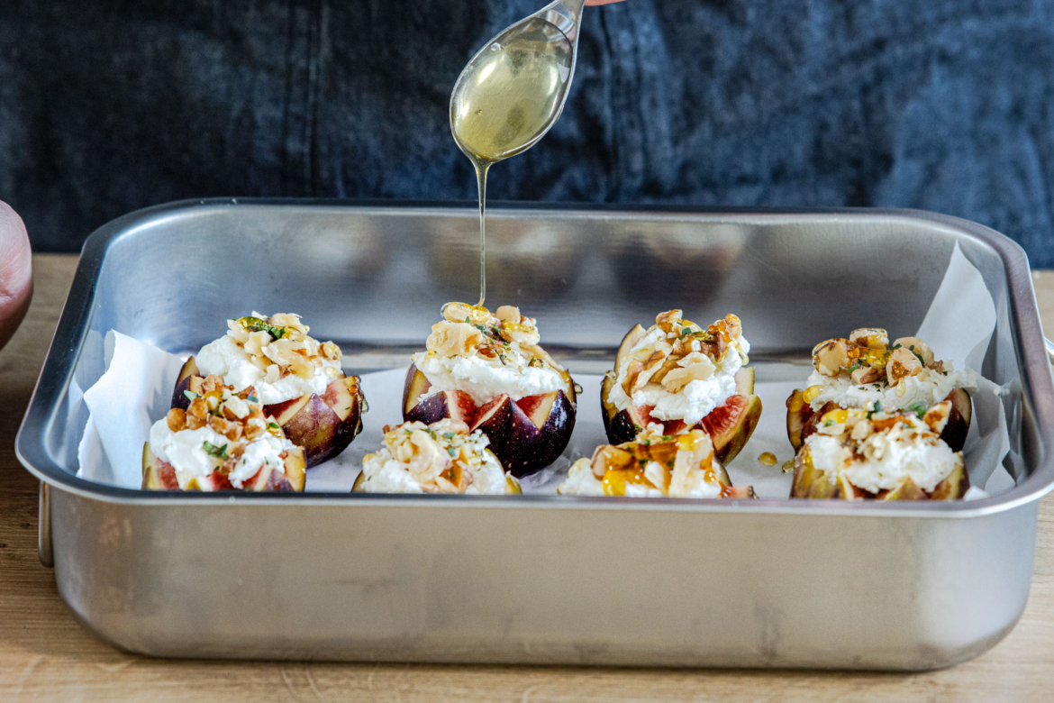 Feigen mit Ziegenkäse