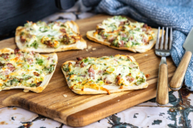 Flammkuchen-Toast aus dem Aifryer