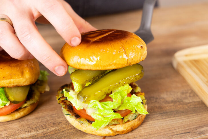 gemüseburger belegen