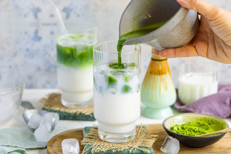 Iced Matcha Latte einfach selber machen