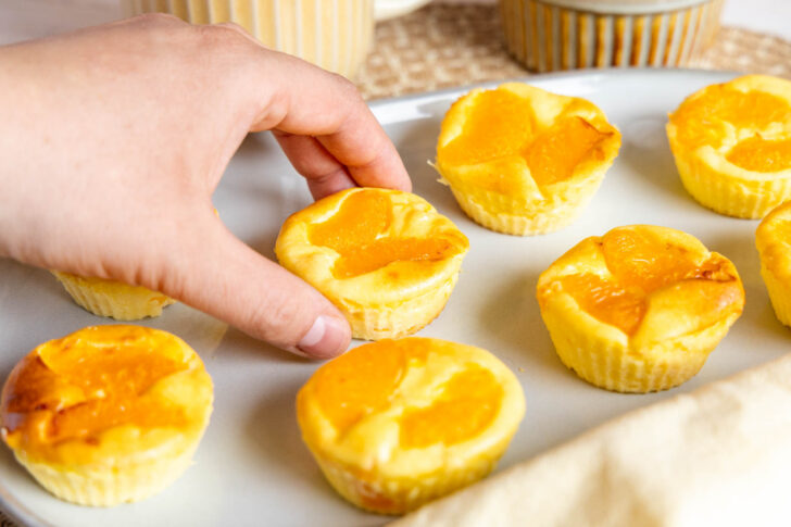 Käsekuchen-Muffins aus der Heißluftfritteuse