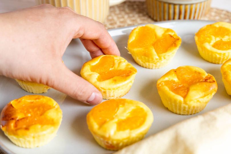 Käsekuchen-Muffins aus der Heißluftfritteuse
