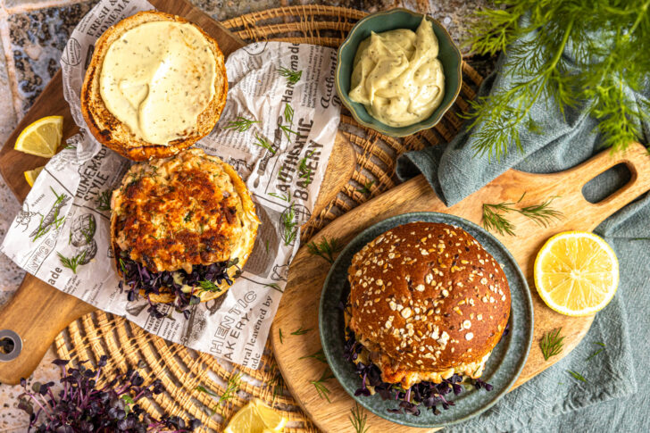 Lachs-Burger: einfach, saftig & lecker