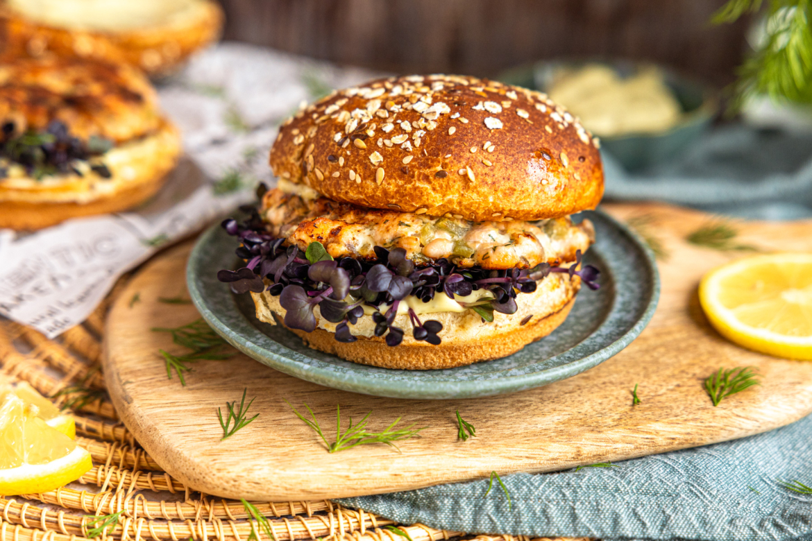 Lachs-Burger: einfach, saftig & lecker