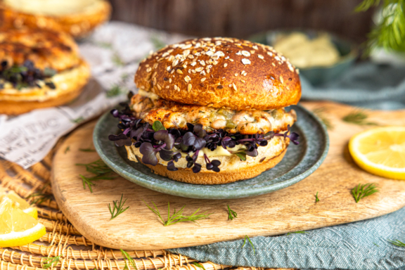 Lachs-Burger: einfach, saftig & lecker