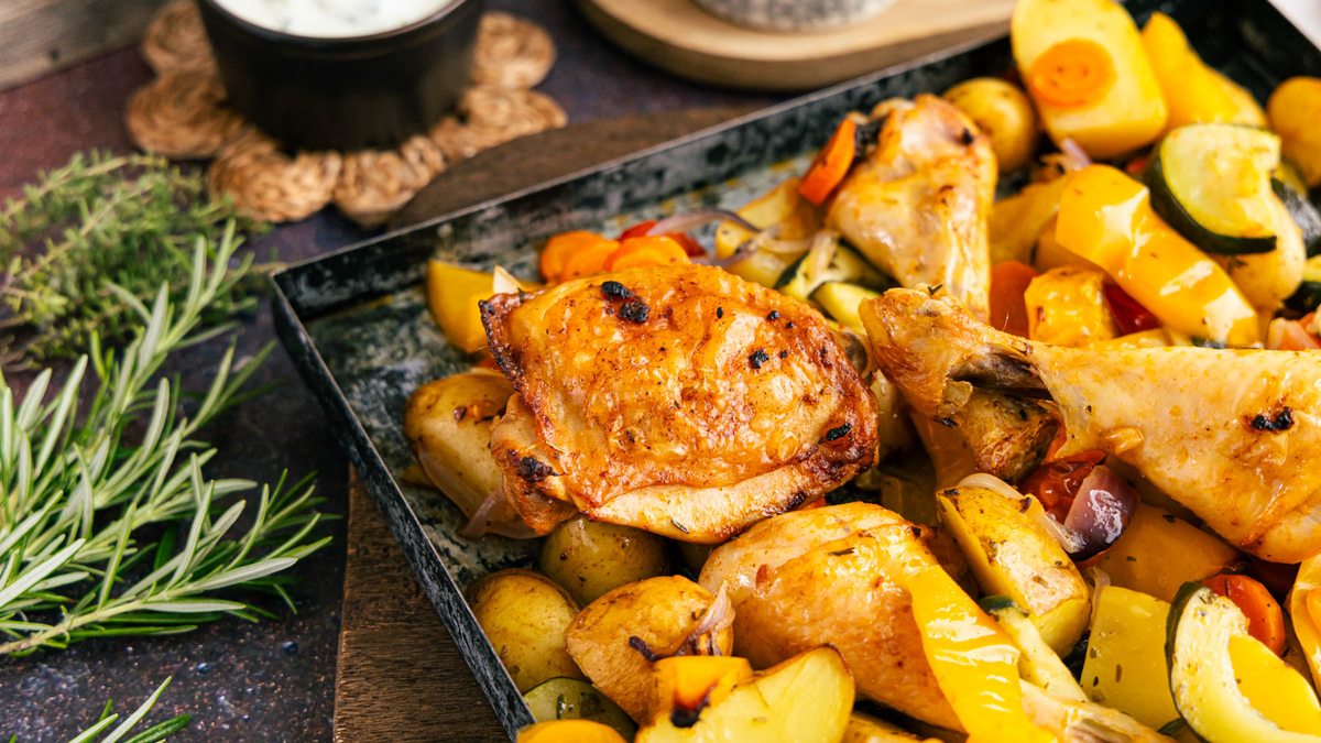 Mediterrane Hähnchenpfanne: einfach & lecker