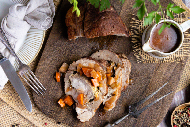 Omas Schweinerollbraten aus dem Backofen