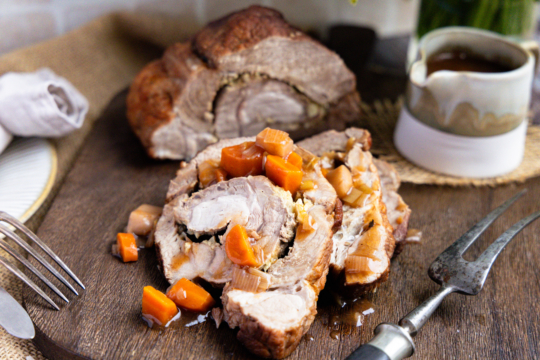 Omas Schweinerollbraten aus dem Backofen