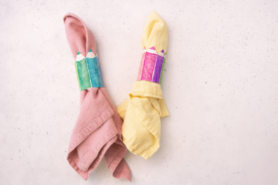 DIY Serviettenringe mit Stoffservietten