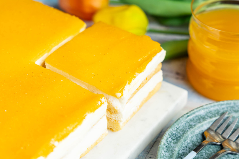 Stück Solero-Kuchen ohne Backen