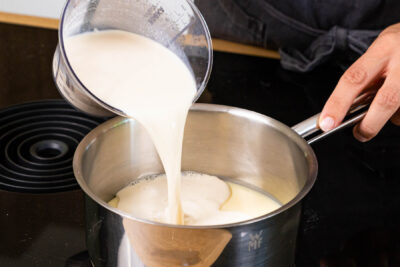 Milch-Tränke erwärmen