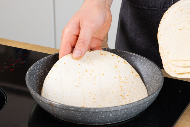 Wraps anrösten