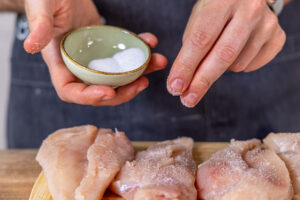 Fleisch salzen