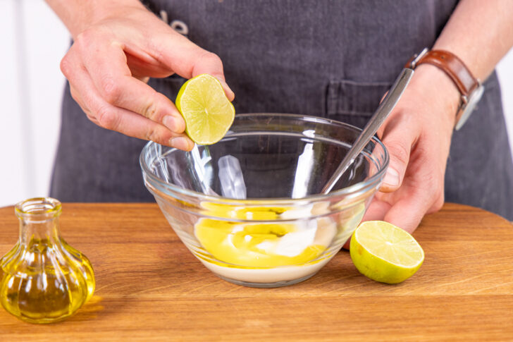 Limettensaft dazugeben