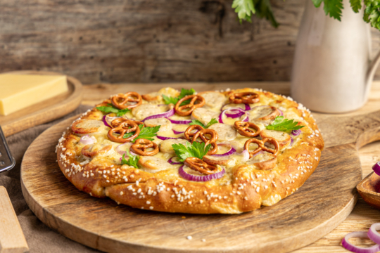 Brezelpizza
