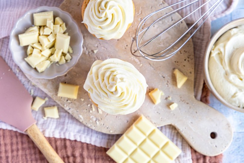 Buttercreme mit weißer Schokolade