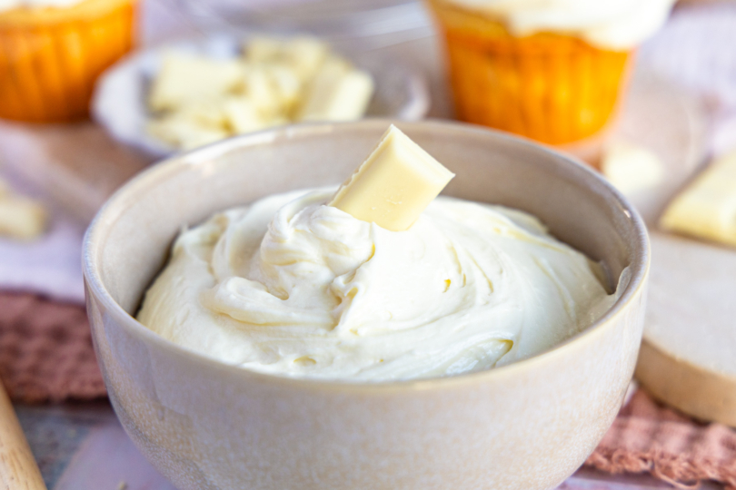 Buttercreme mit weißer Schokolade