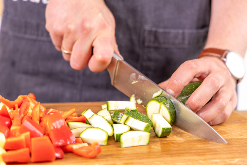 Zucchini schneiden