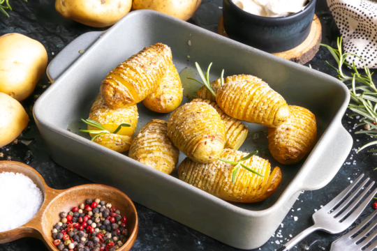 Fächerkartoffeln aus dem Ofen