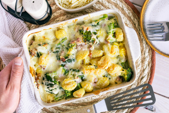 Gnocchi-Brokkoli-Auflauf