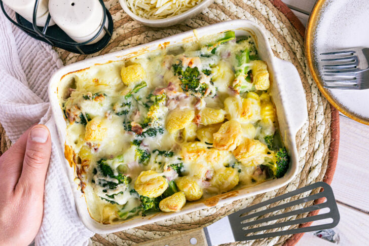 Gnocchi-Brokkoli-Auflauf
