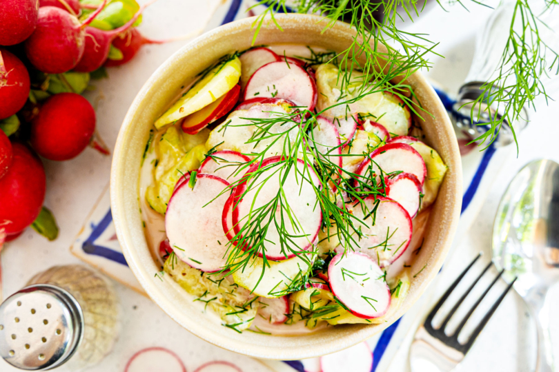 Gurken-Radieschen-Salat