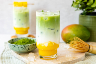 Iced Mango Matcha Latte