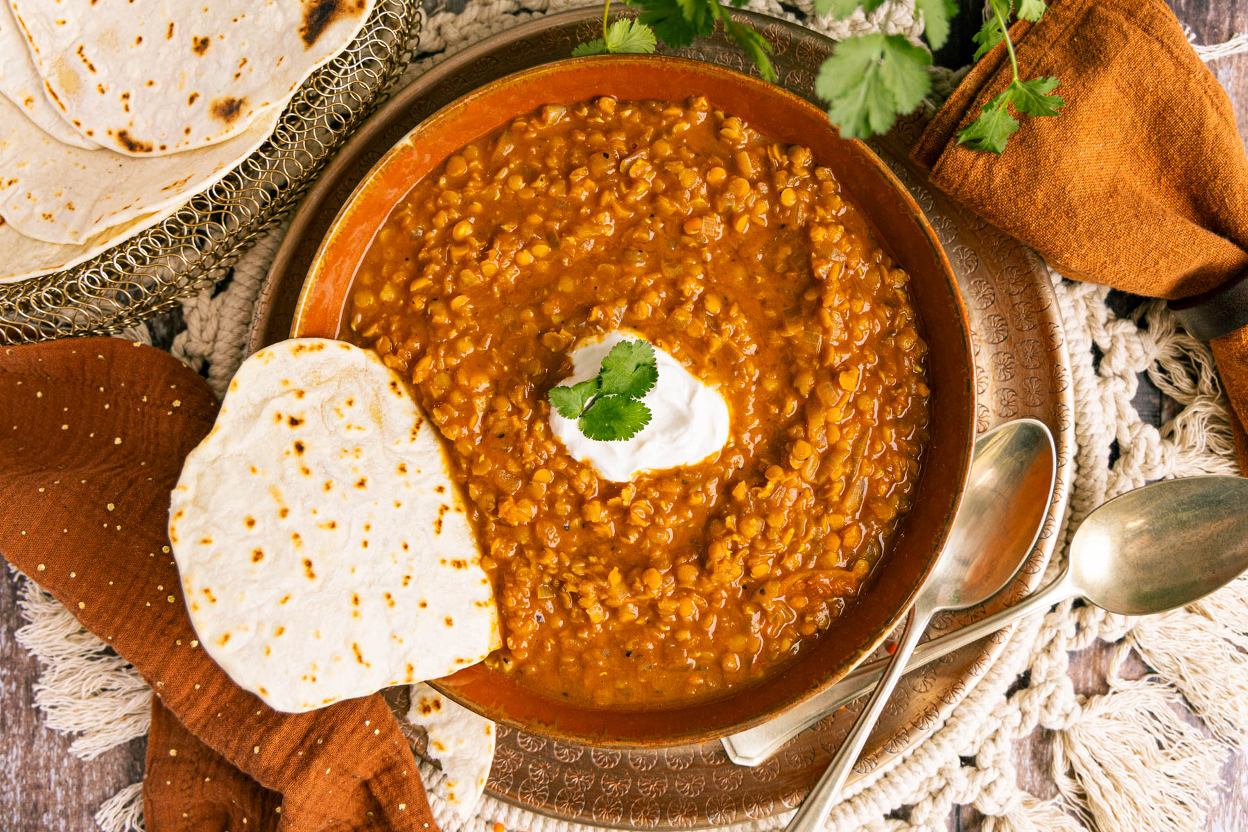 Indisches Rotes Linsen Dal: lecker &amp; vegan