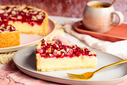 Johannisbeerkuchen mit Pudding