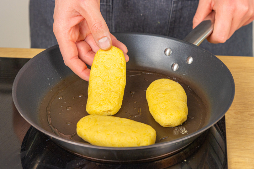 Kartoffeltasche anbraten