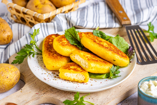 Kartoffeltaschen mit Frischkäse