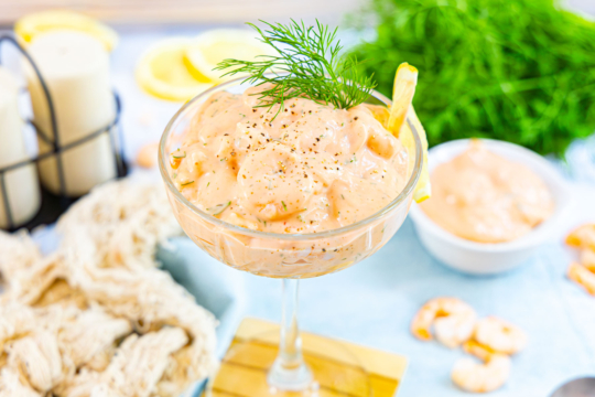 Klassischer Krabbencocktail