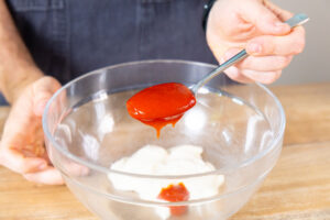 Ketchup dazugeben
