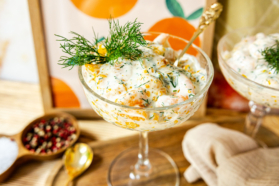 Krabbencocktail mit Mandarinen